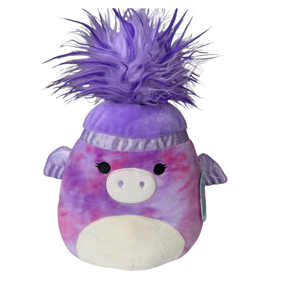 Squishmallows Squish-Doos Willow the Pegasus Purple Tie Dye Plush 8 inch 2021